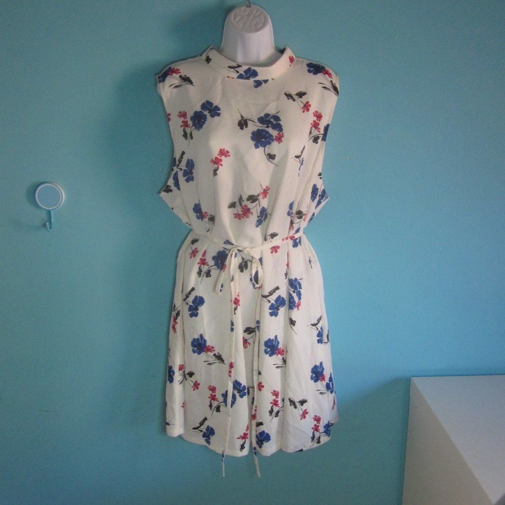NEW! Modcloth Womans 3X Dress New w Tags Summer Sleeveless White Floral Party